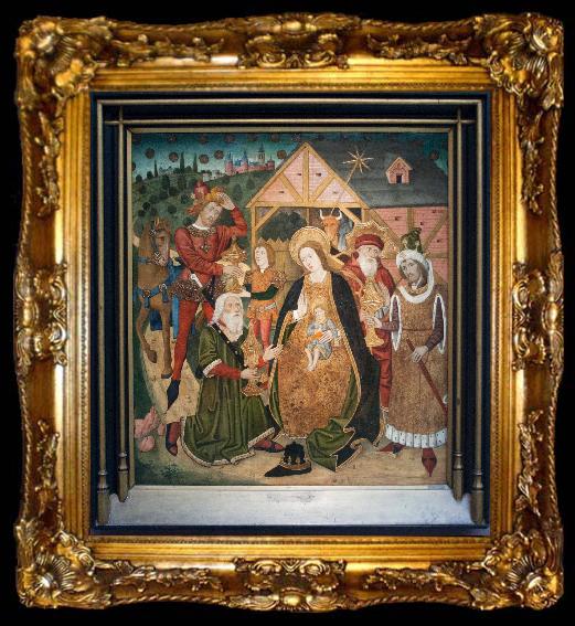 framed  MASTER of the Polling Panels The Adoration of the Magi, ta009-2